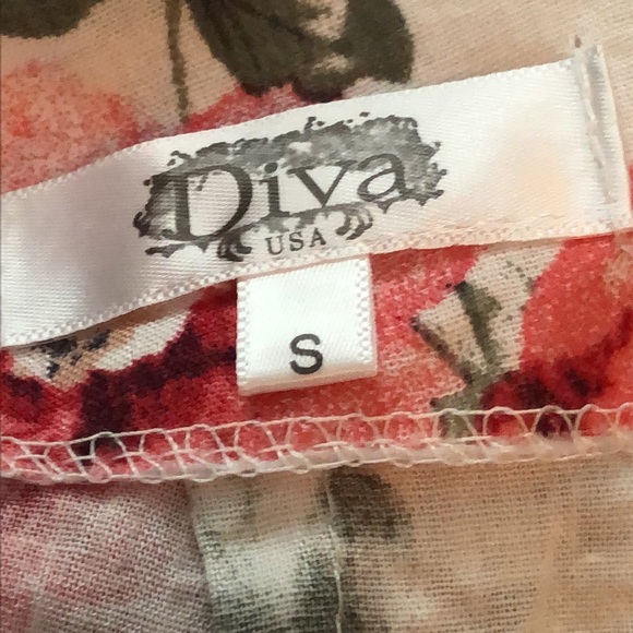 The Diva Floral Faux Wrap Skirt - Picture 5 of 6